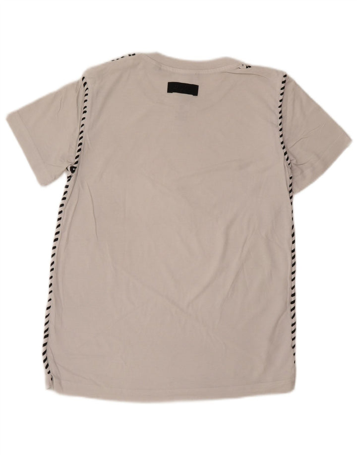 Diesel Hombre Camiseta Top Small Blanco Algodón