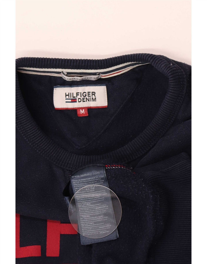 Tommy Hilfiger Hombre Sudadera Gráfica Jumper Medium Azul Marino Algodón