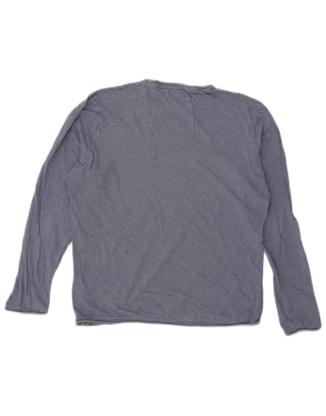 Zara Mujer Top Manga Larga UK 44 Azul Medio