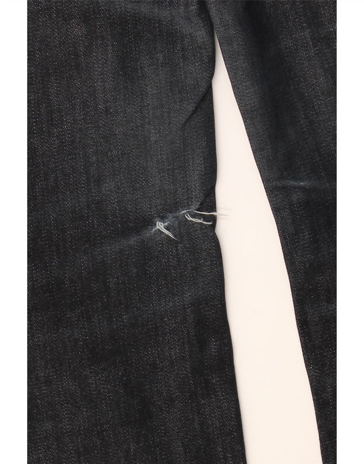 BENETTON Vaqueros Rectos Mujer W31 L30 Azul Marino Algodón