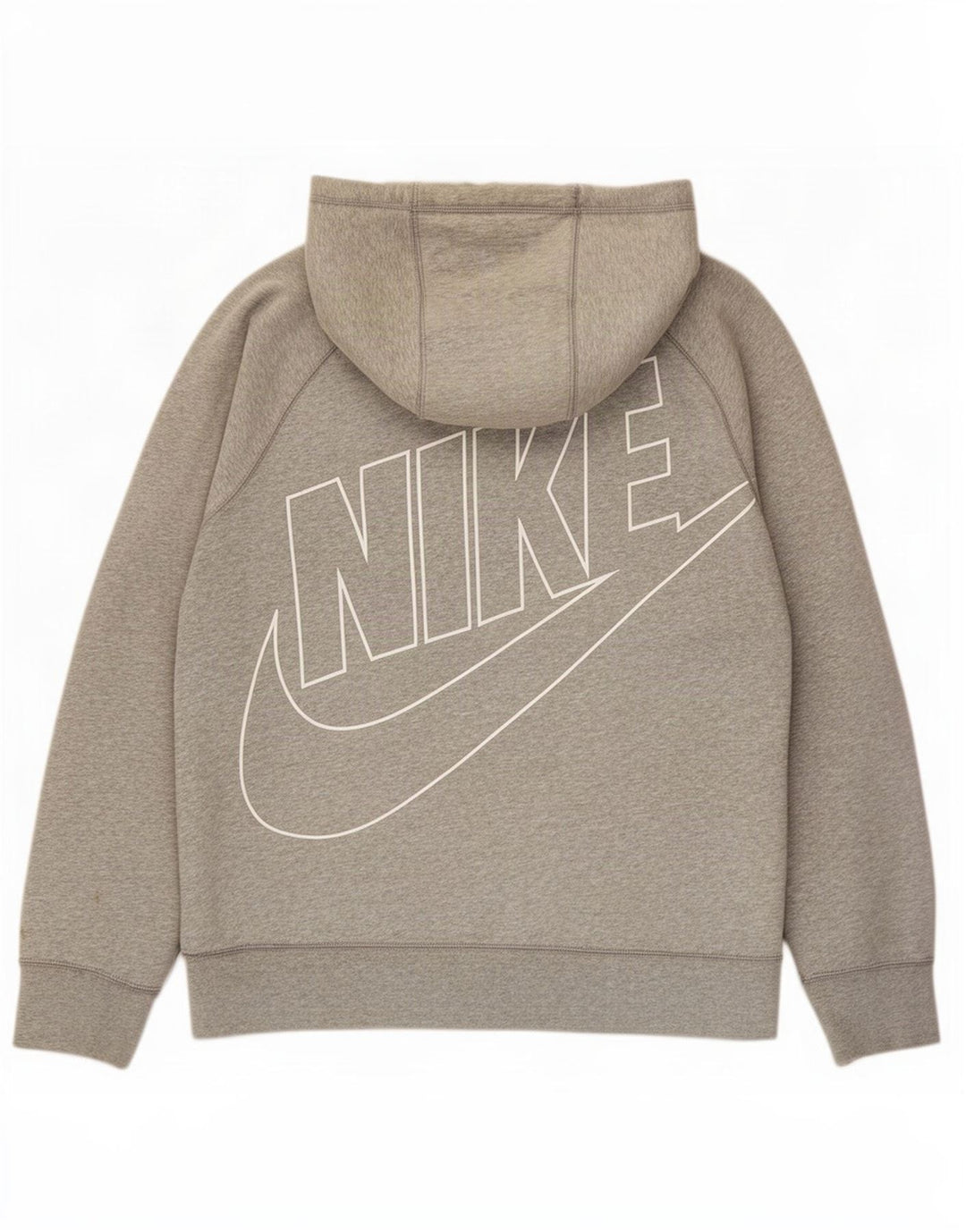 Nike Sudadera con capucha y cremallera gráfica para hombre, talla grande, algodón gris