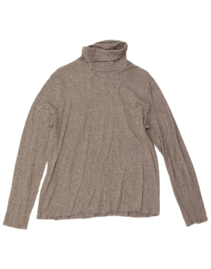 Zara Mujer Top Manga Larga ES 40 XL Gris