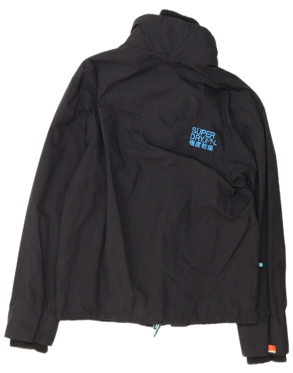 Superdry Chaqueta Cortavientos The Windcheater para Hombre UK 40 Large Nylon Negro