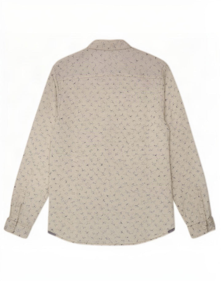 Camisa ajustada de hombre de algodón con estampado animal de White Stuff