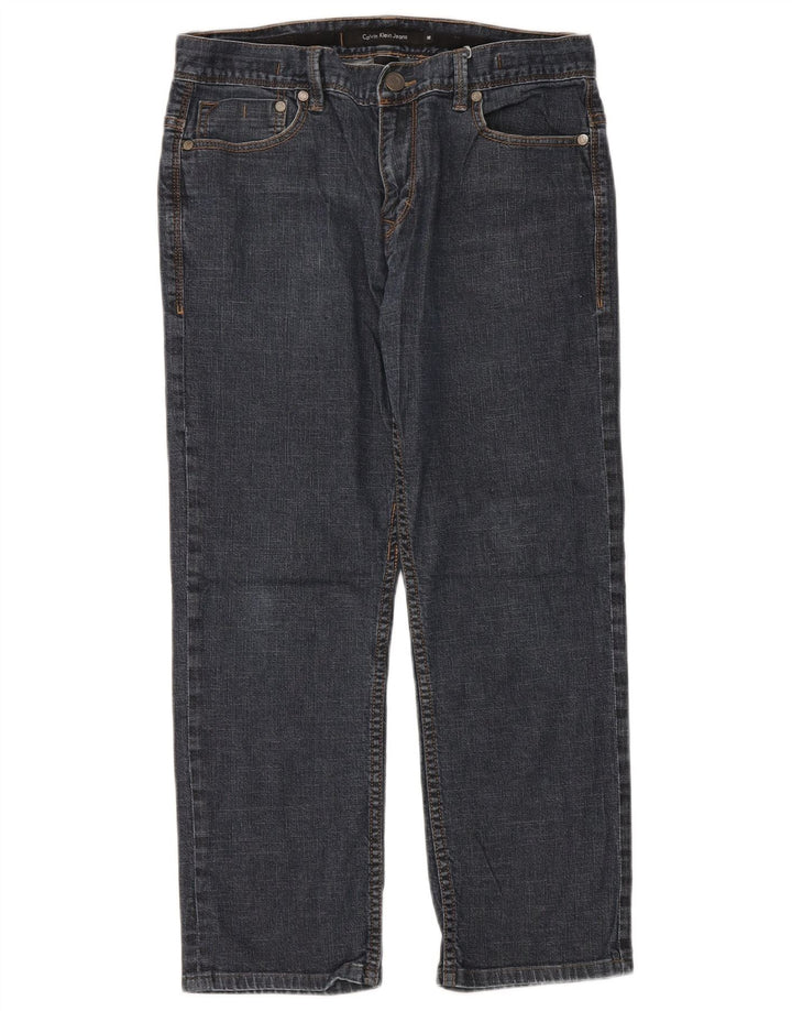 Calvin Klein Jeans rectos para hombre W32 L26 Algodón azul marino