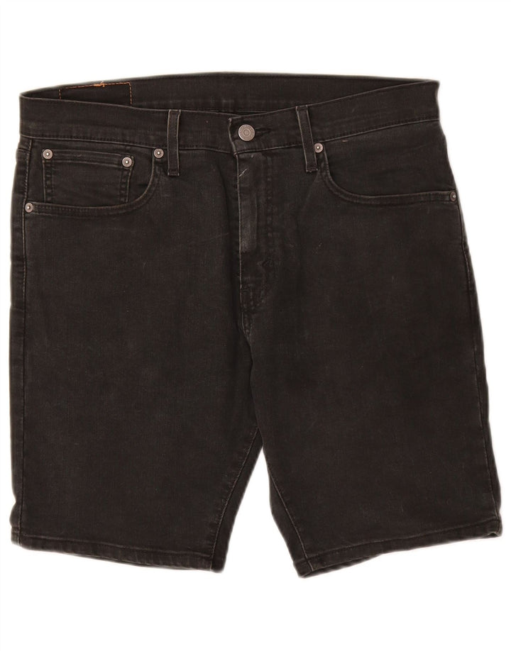 Levi's Mens 412 Shorts De Mezclilla W31 Algodón Negro Mediano