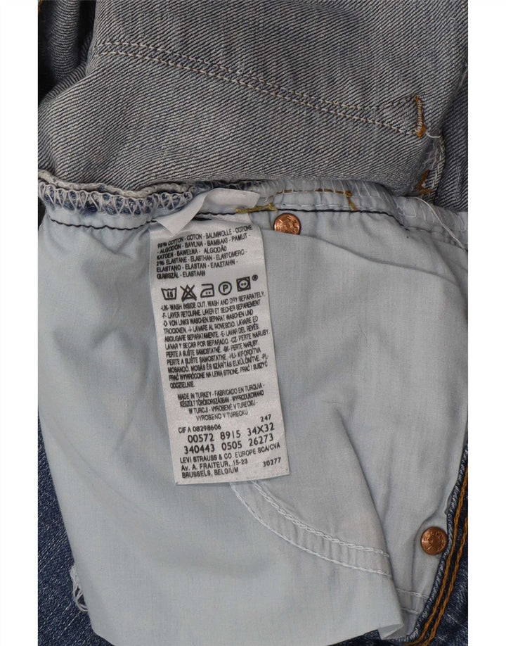 Levi's Mujer 572 Vaqueros Bootcut W34 L29 Algodón Azul