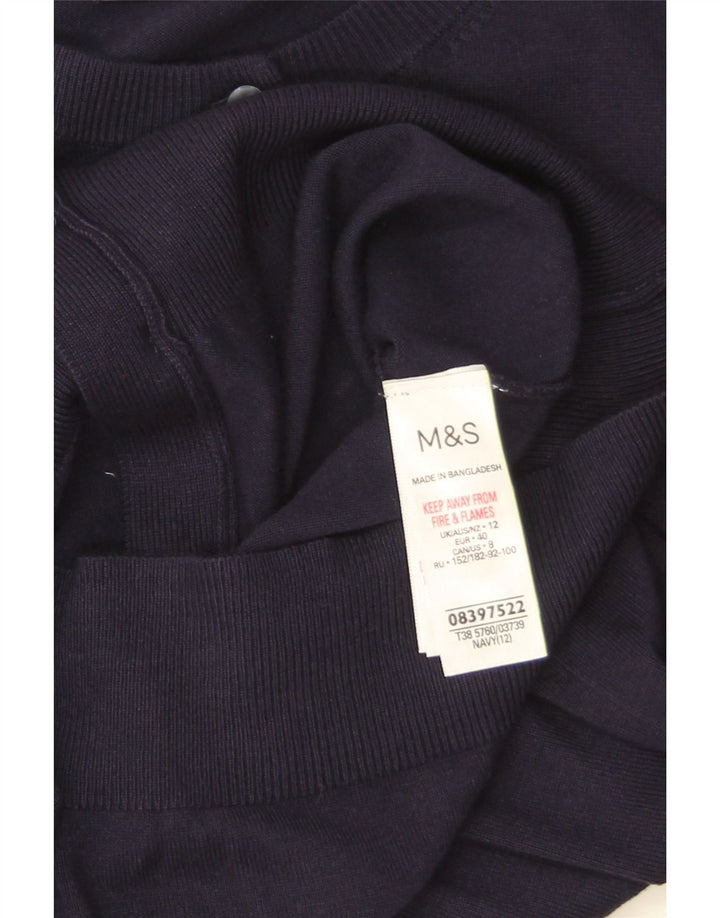 Marks & Spencer - Cárdigan para mujer, talla 40, talla mediana, viscosa, color azul marino