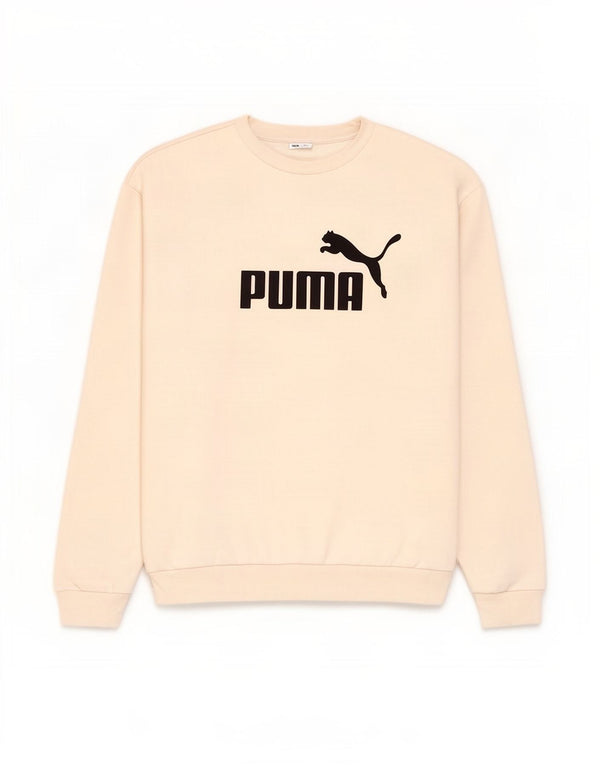 Puma Hombre Sudadera Gráfica Jumper XS Algodón Blanco