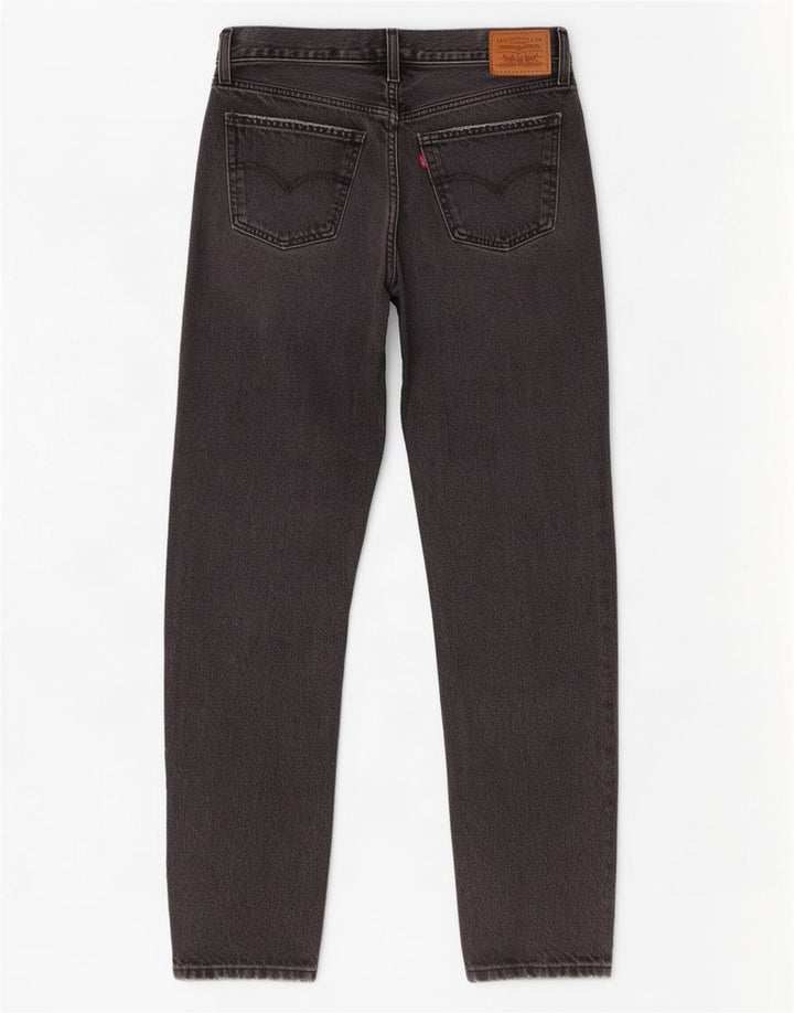 Vaqueros Levi's Mujer Middy Rectos W29 L31 Algodón Gris