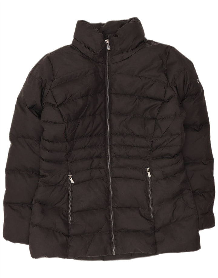 Calvin Klein Chaqueta acolchada para mujer UK 10 Small Poliéster negro