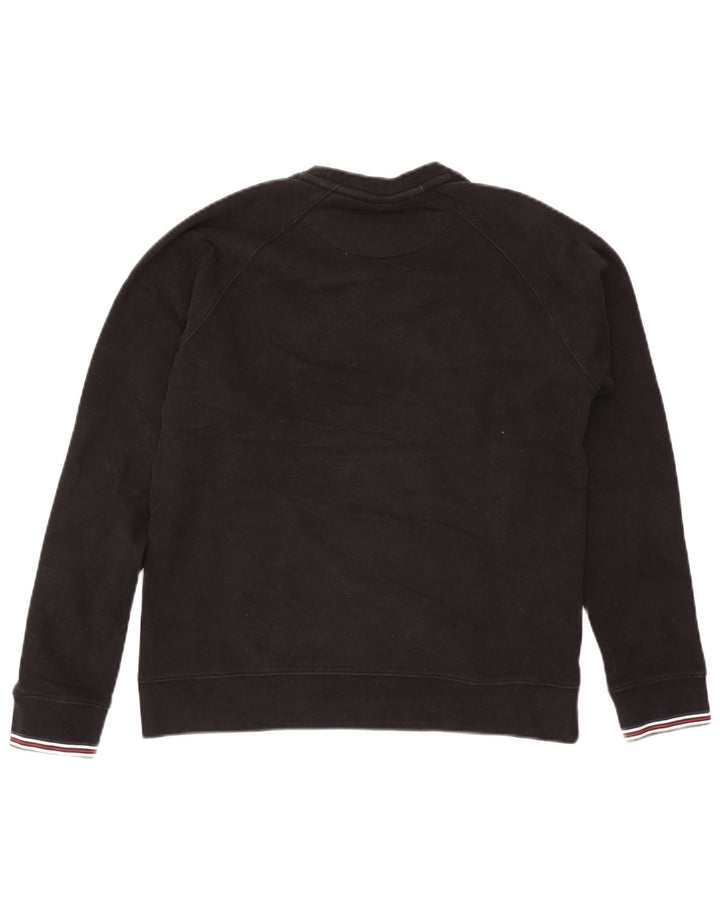 Fila Hombre Sudadera Gráfica Jersey Pequeño Algodón Moteado Negro