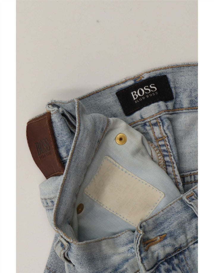 Pantalones cortos de mezclilla Hugo Boss para hombre W35 azul grande