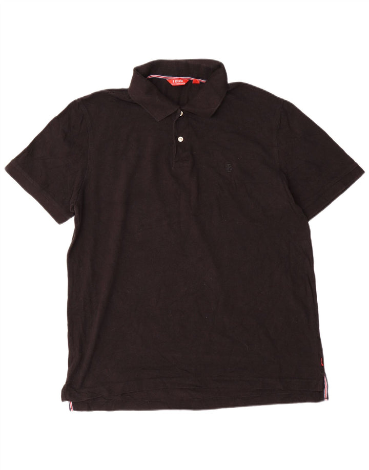 IZOD Polo Slim Fit Hombre XL Algodón Negro