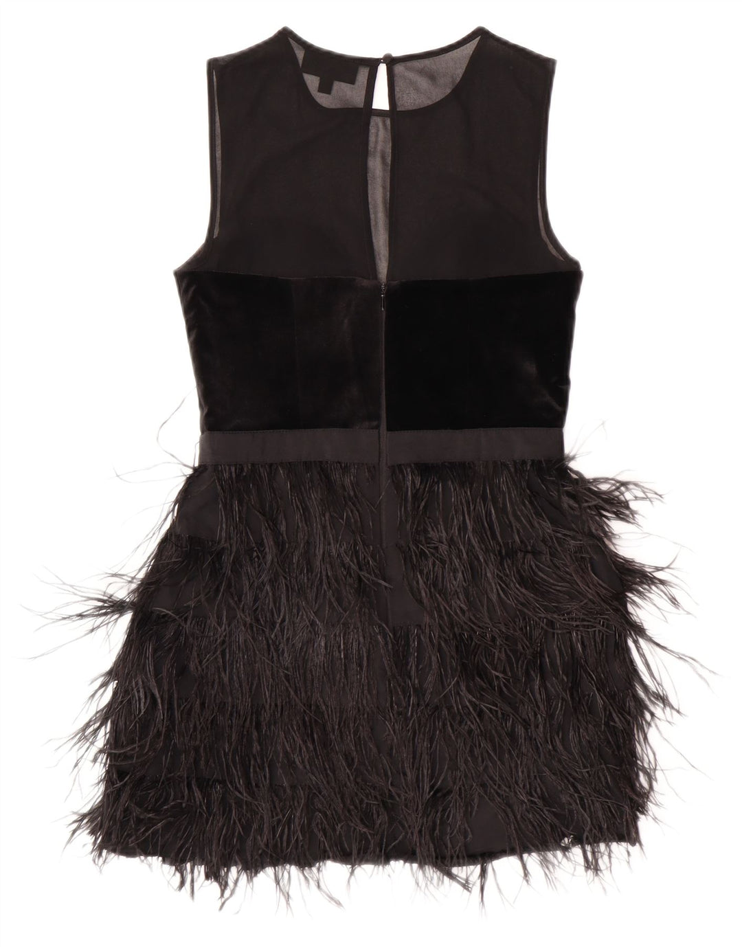 Vestido Charleston sin mangas para mujer de Warehouse UK 10 Small Poliéster negro