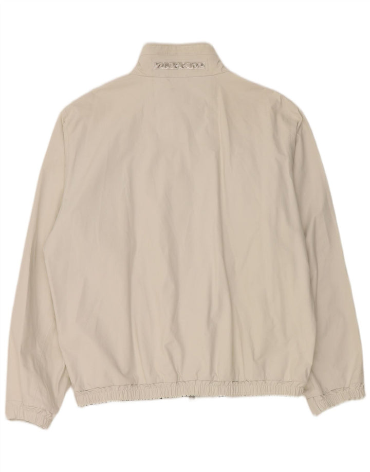 Slam Chaqueta impermeable para hombre UK 44 2XL Nylon blanco