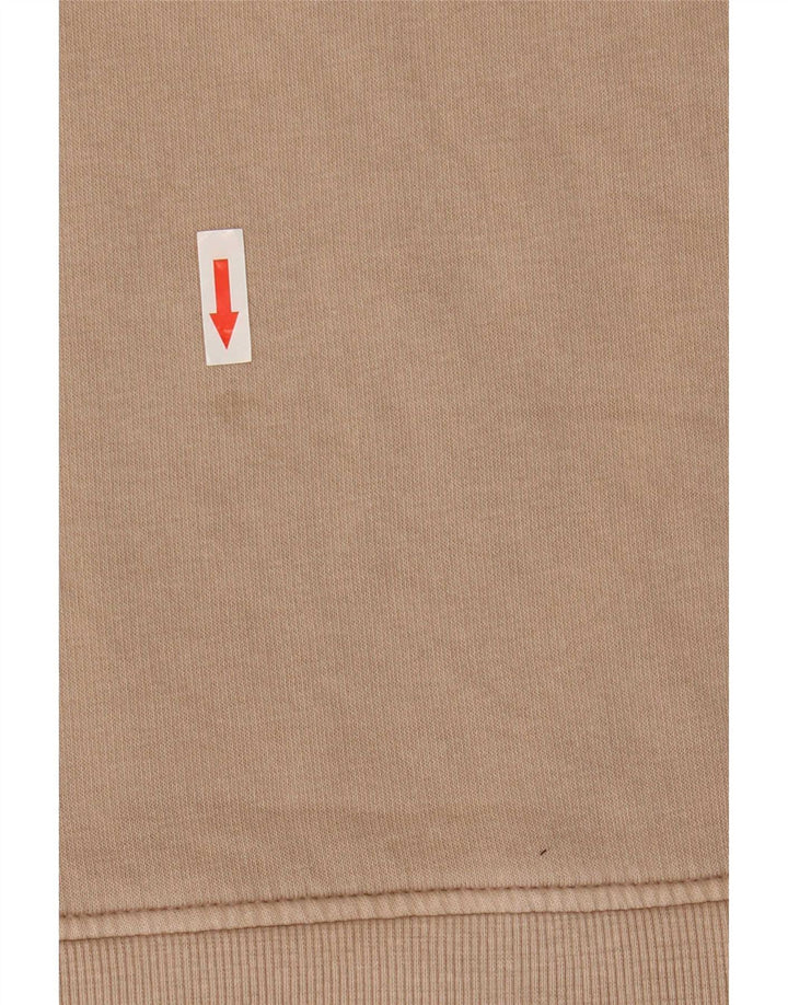Zara Mujer Sudadera Extragrande Jersey UK 44 Algodón Beige Medio