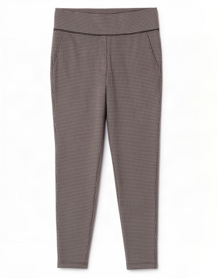Marks & Spencer Leggings para mujer UK 44 Grande Poliéster de pata de gallo negro
