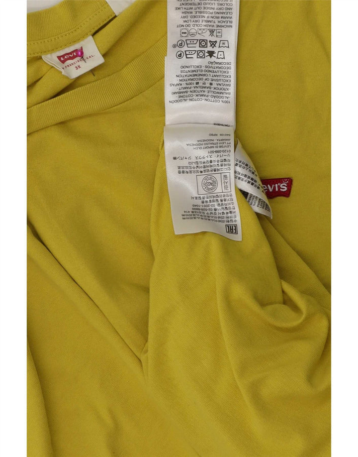 Camiseta Levi's Hombre Top 3XL Algodón Amarillo