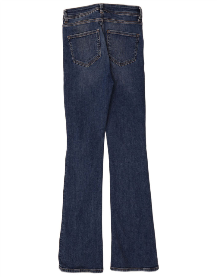 Marks & Spencer Vaqueros acampanados ajustados para mujer UK 8 Small W26 L34 Algodón azul