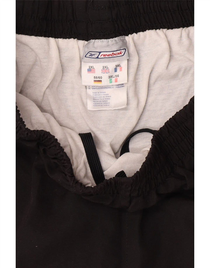 Reebok Pantalones cortos deportivos para hombre 2XL Poliéster negro