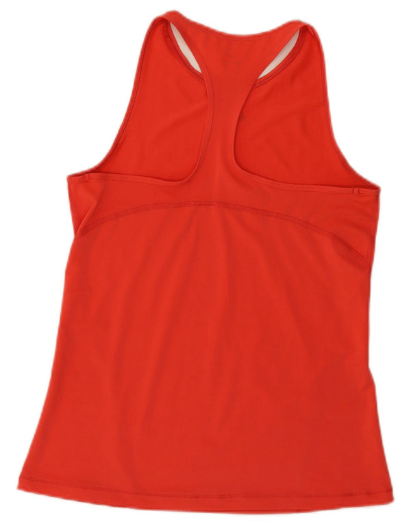 Nike Mujer Dri Fit Chaleco Top UK 10 Pequeño Naranja