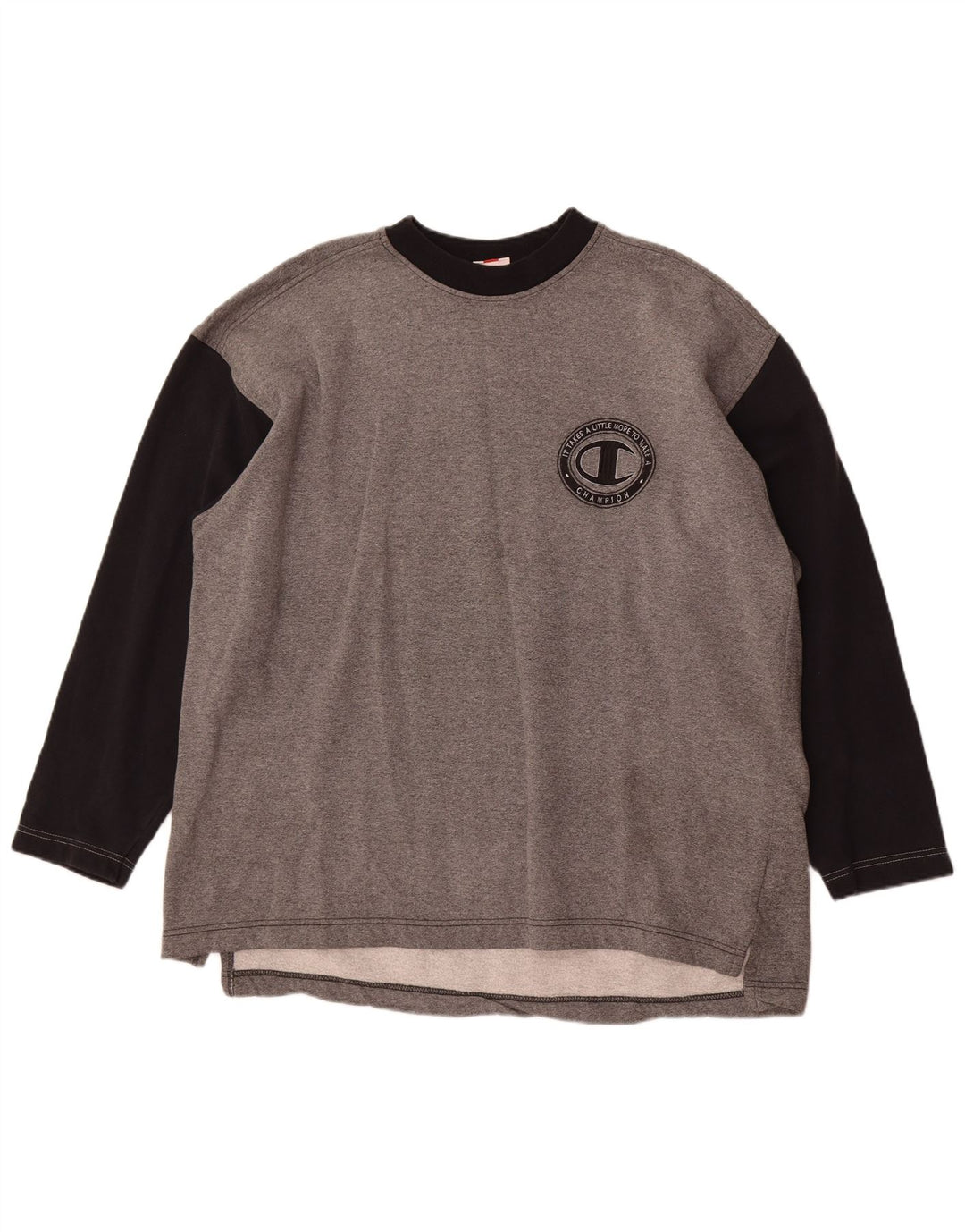 Champion Sudadera Jumper XL Gris Colorblock Algodón