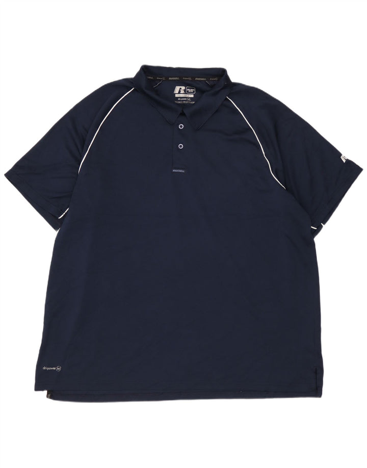 RUSSELL ATHLETIC Polo Hombre UK 50/52 2XL Azul Marino Poliéster