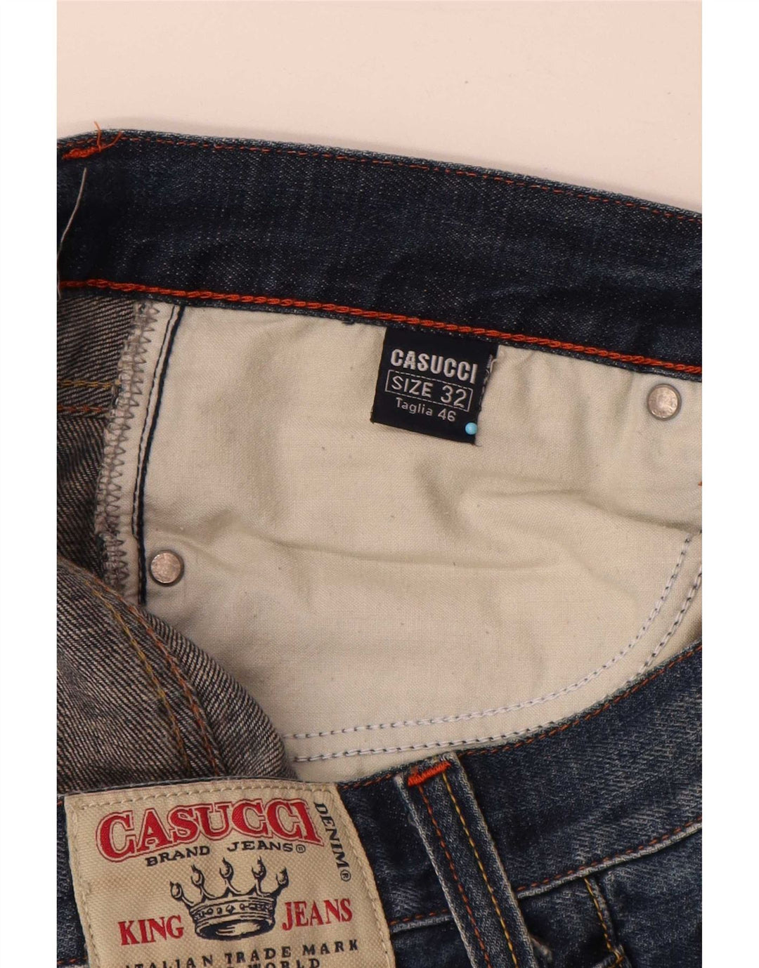 Vaqueros rectos para hombre Casucci W32 L31 Algodón azul