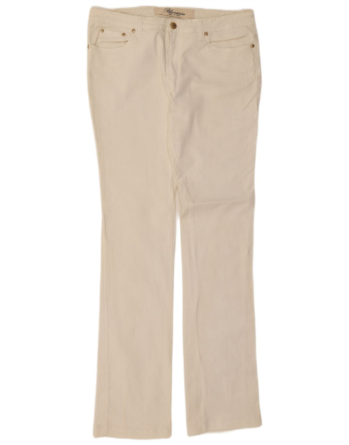Vaqueros Blumarine Mujer Slim Bootcut W30 L35 Algodón Blanco