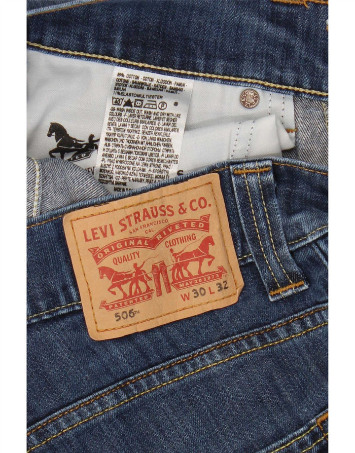 Vaqueros Levi's Mujer 506 Rectos W30 L28 Algodón Azul