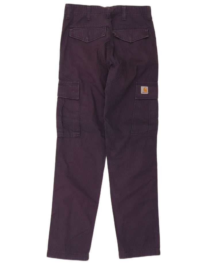 Carhartt Pantalones Cargo Hombre W31 L32 Algodón Negro