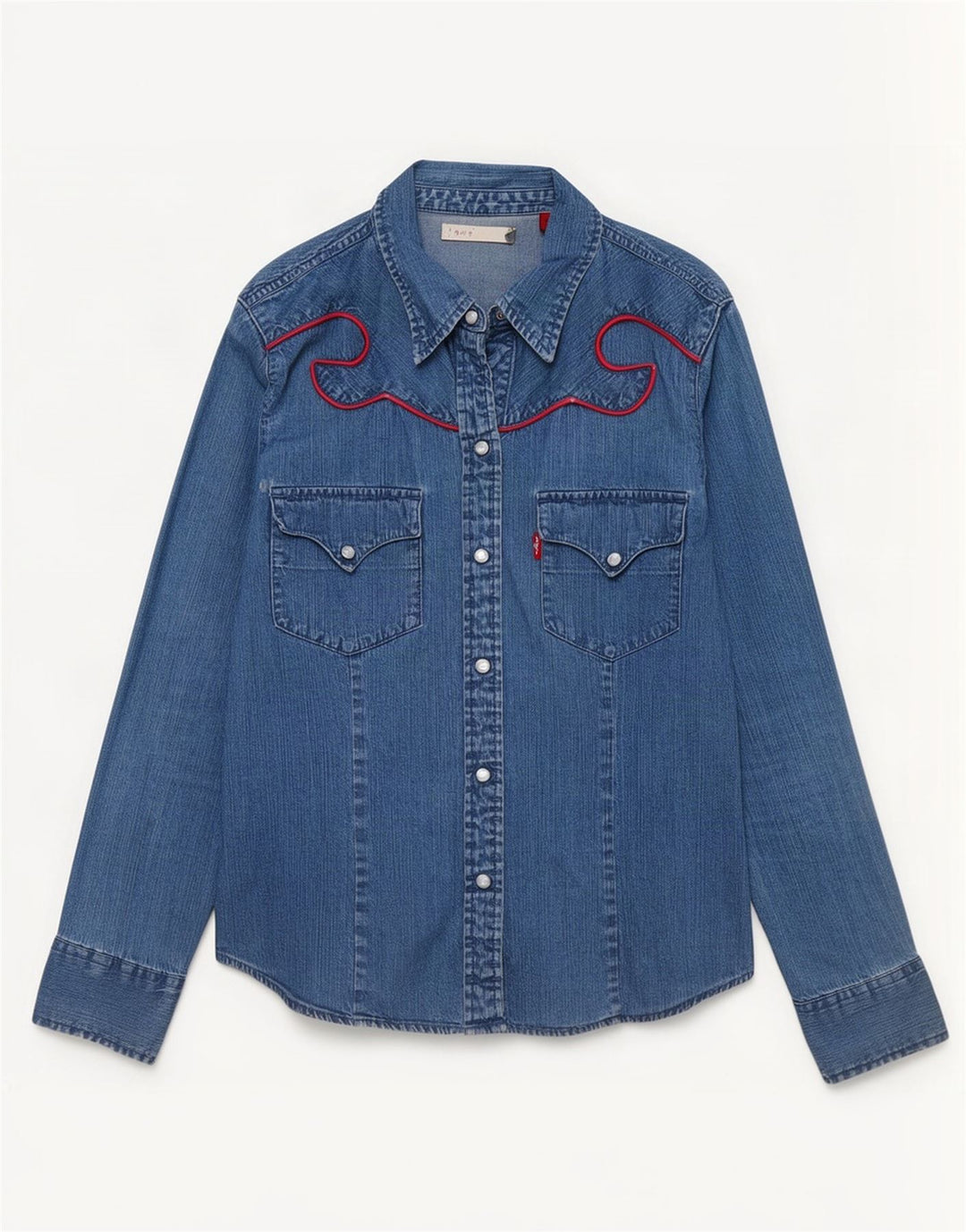 Levi's Camisa vaquera para mujer UK 10 Small Blue Cotton