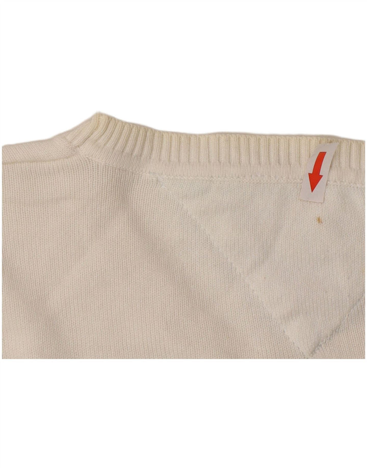 Tommy Hilfiger Jersey con Cuello Redondo para Hombre de algodón Blanco Mediano