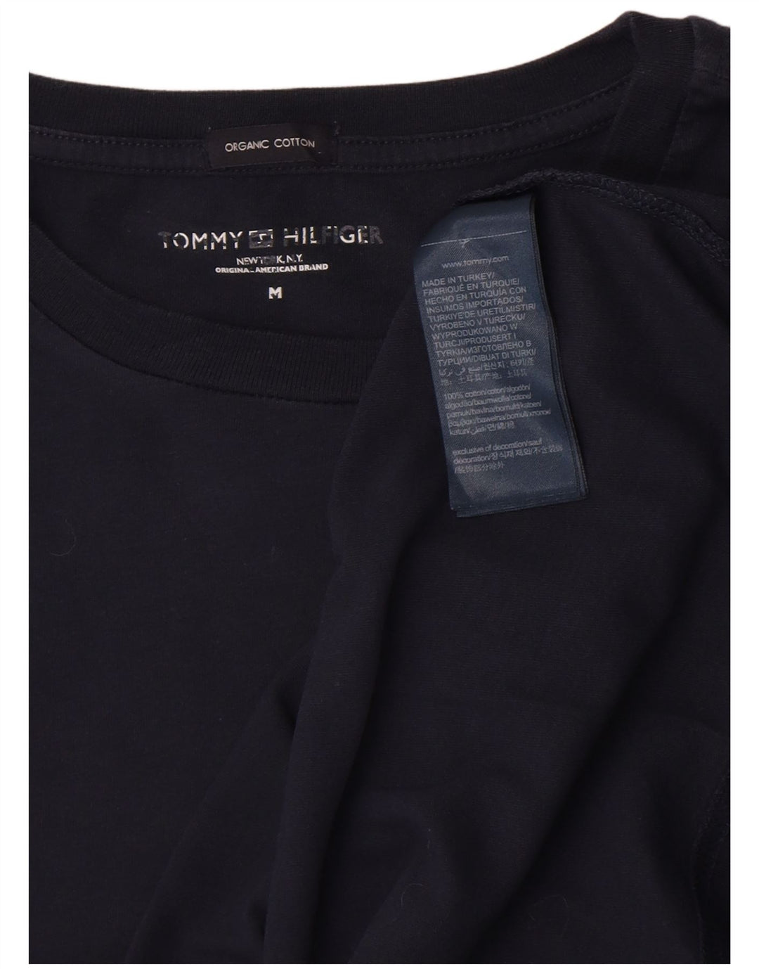 Camiseta Tommy Hilfiger Hombre Top Medium Azul Marino Algodón
