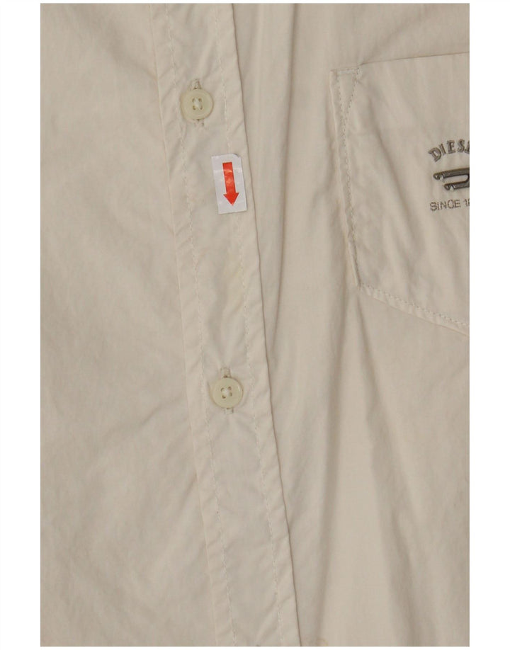 Diesel Camisa para niños 11-12 años Grande Blanco Roto