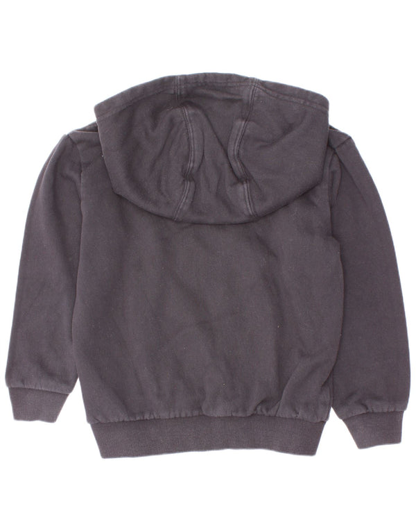 Adidas - Sudadera con capucha para niños, 6-7 años, algodón negro