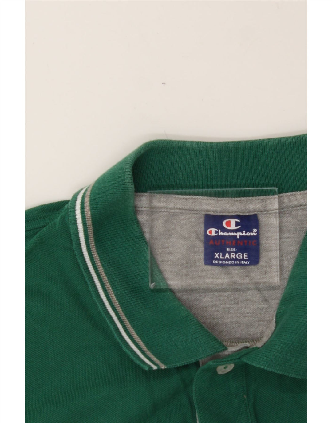CHAMPION Mens Polo Shirt XL Green Vintage Champion and Second-Hand Champion from Messina Hembry 