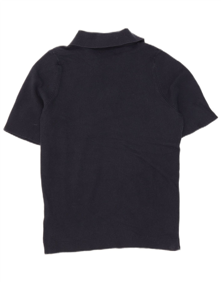 Marks & Spencer Polo para mujer UK 12 Medium Azul marino Algodón