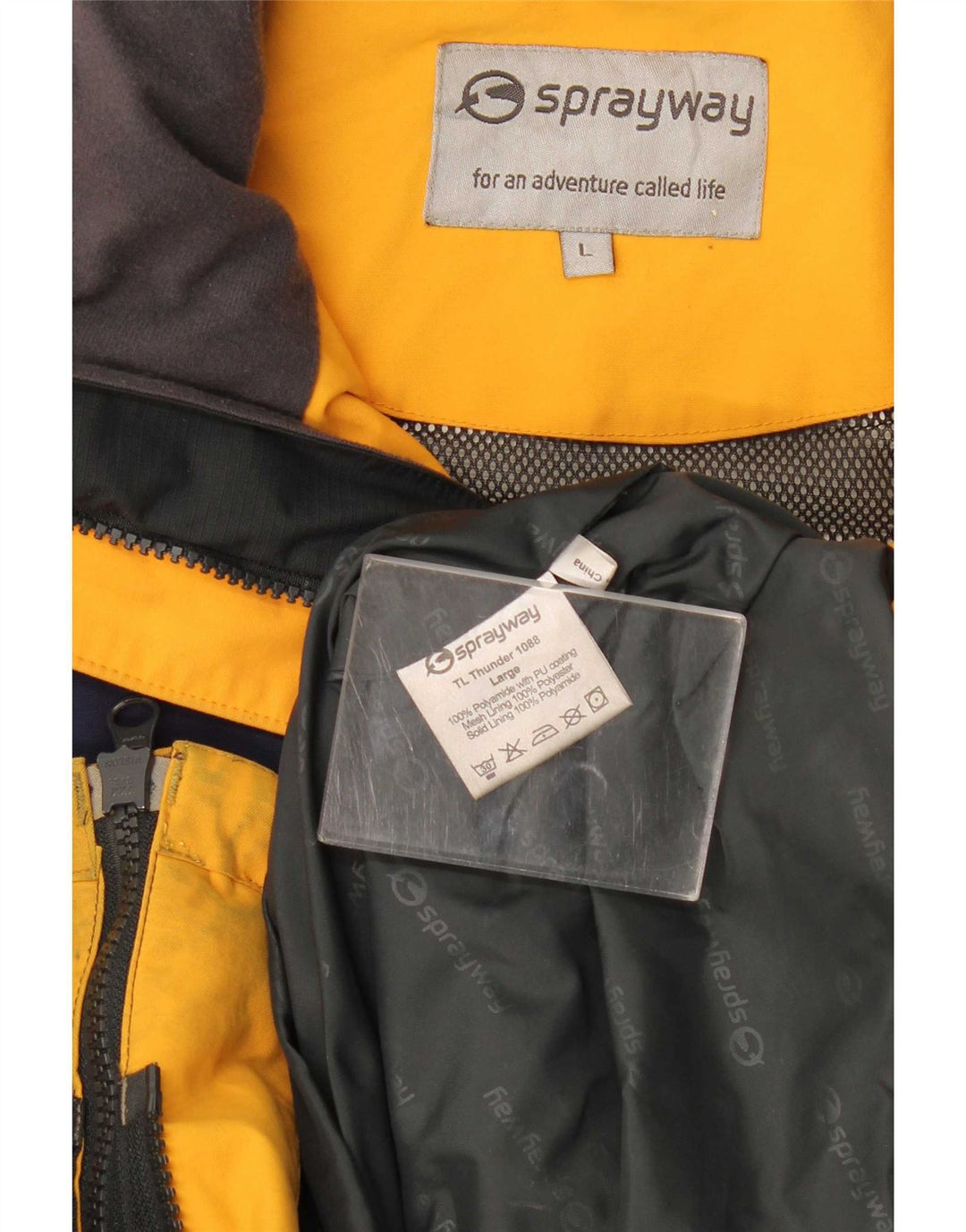Sprayway Chaqueta impermeable para hombre UK 40 Large Púrpura Colorblock Poliamida