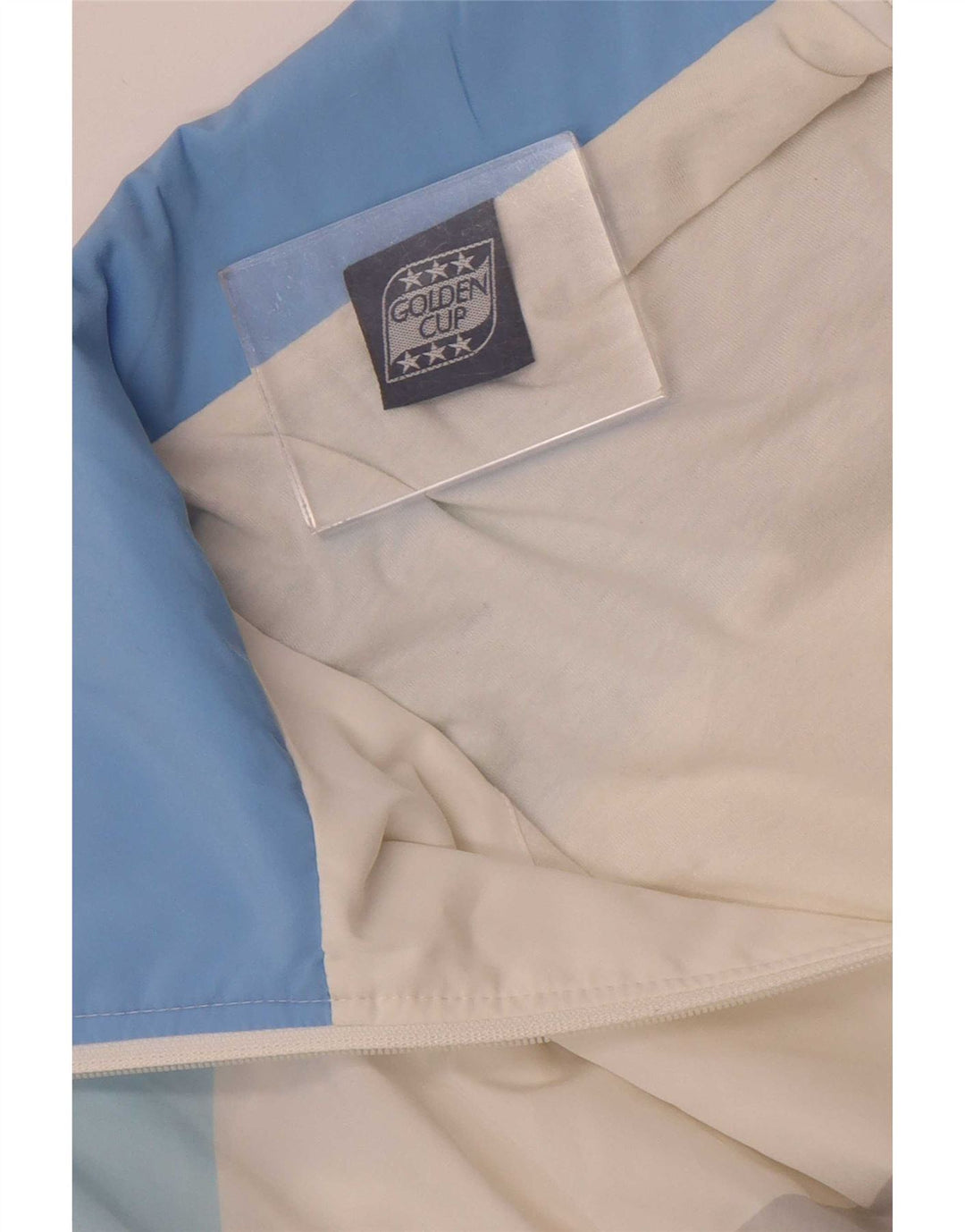 Golden Cup Chaqueta superior de chándal para mujer UK 40 Medium White Colourblock