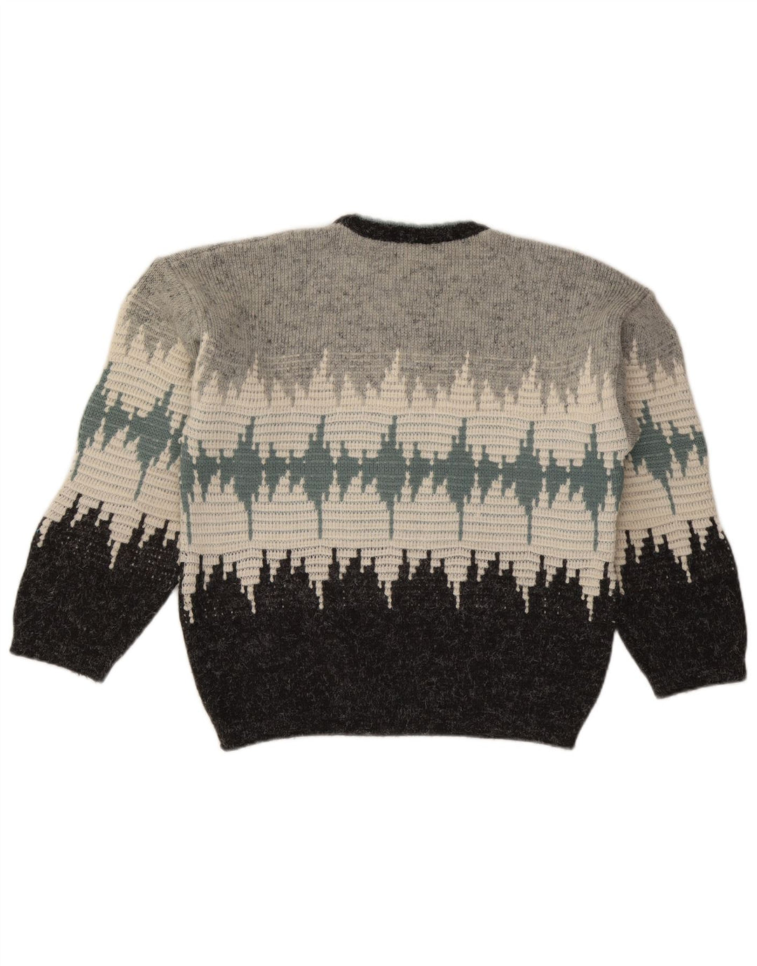 Ciao Hombre Jersey Con Cuello Redondo Acrílico Color Block Gris Medio