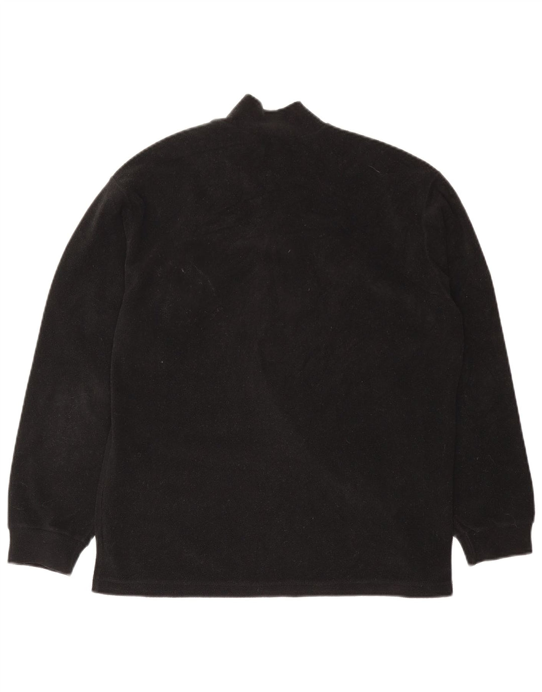 Fila Hombre Zip Neck Fleece Jumper Medium Black