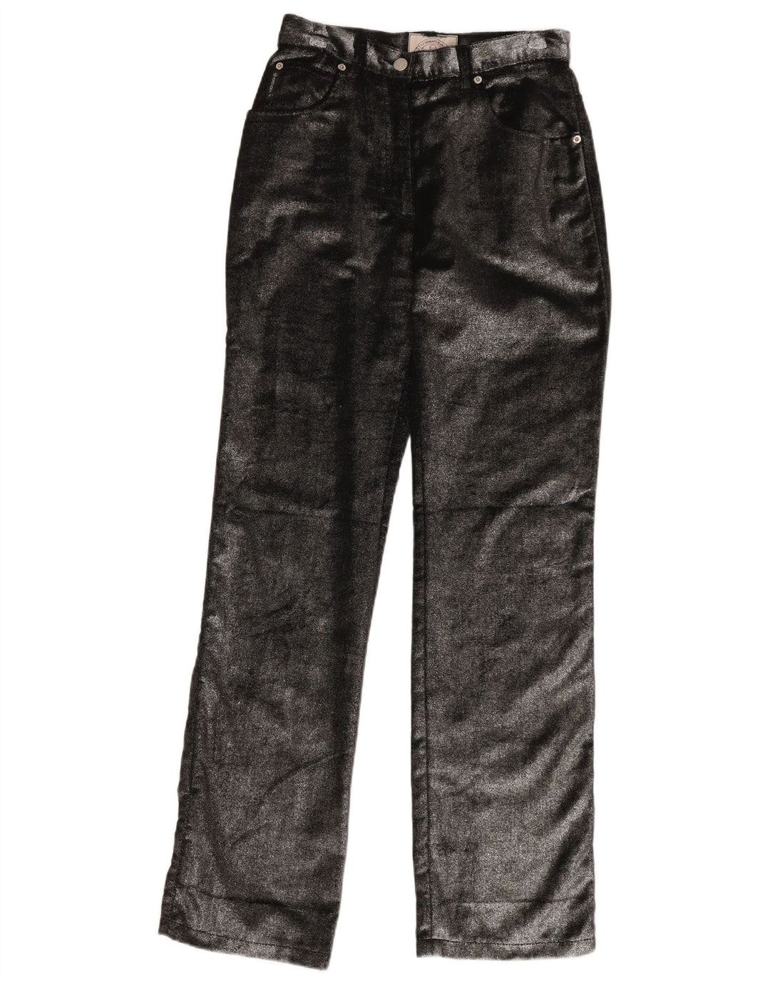 ARMANI Pantalón Casual Recto Mujer W29 L34 Algodón Negro