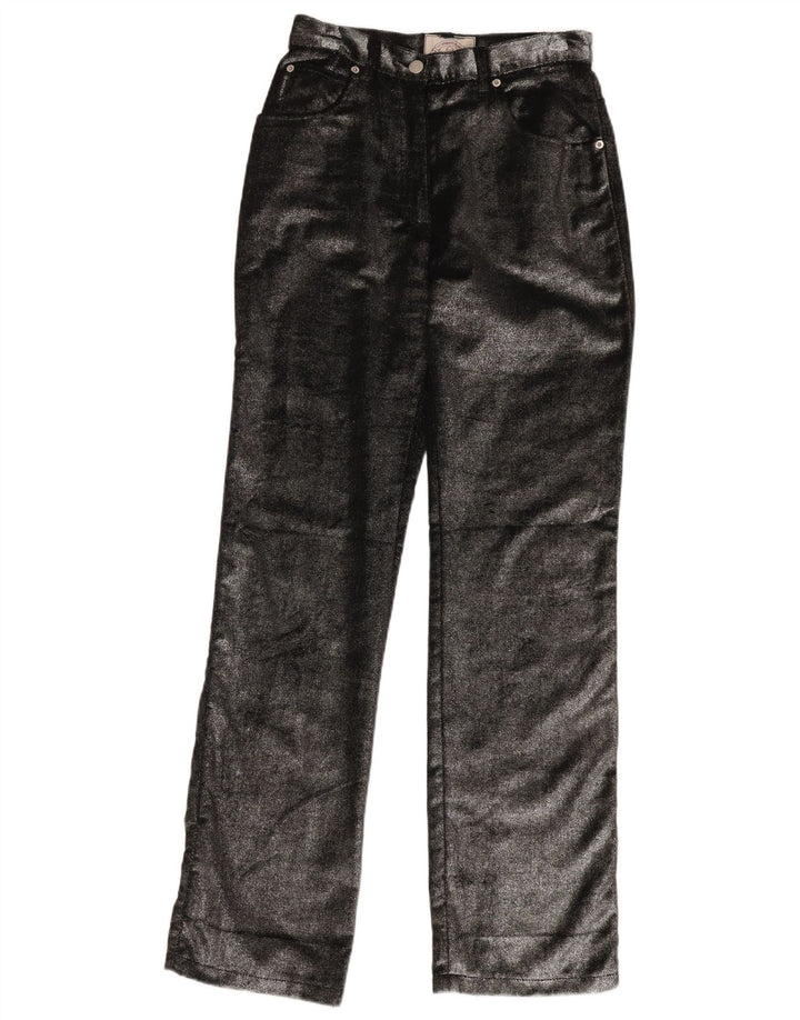 ARMANI Pantalón Casual Recto Mujer W29 L34 Algodón Negro