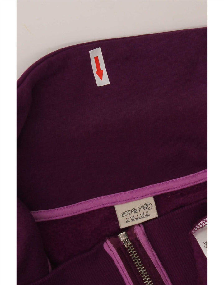 Esprit - Chaqueta de chándal para mujer, talla 40, XL, algodón morado
