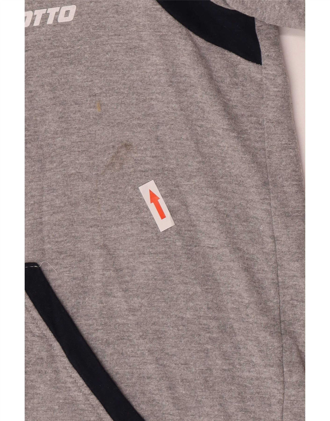 Lotto - Chaqueta de chándal para hombre, talla pequeña, algodón gris color block