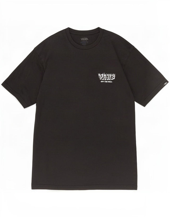 Vans Camiseta con gráfico de ajuste clásico para hombre Top mediano de algodón negro