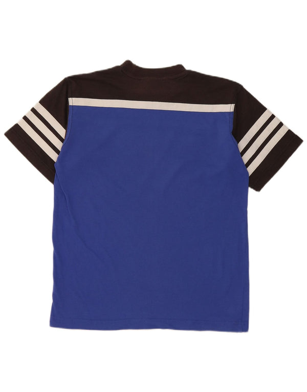 Adidas Camiseta para niño Top 11-12 años Azul Colorblock Algodón