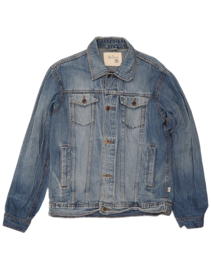 John Baner Chaqueta vaquera para hombre UK 38 Algodón azul medio